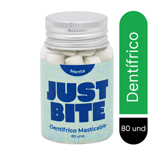 JUST BITE DENTRIFICO MASTICABLE DE MENTA