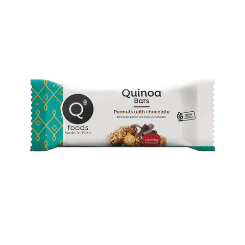 FOODS BARRA DE QUINOA CON MANI Y CHOCOLATE