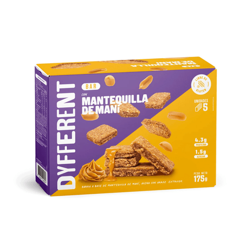 BARRAS DE MANTEQUILLA DE MANI DYFFERENT