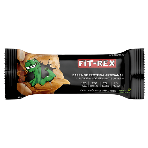 BARRA DE PROTEINA MANTEQUILLA DE MANI FIT REX