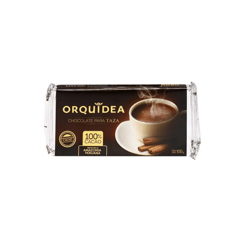 CHOCOLATE PARA TAZA 100% CACAO ORQUIDEA