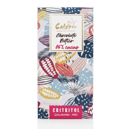 CALYPSO CHOCOLATE BITTER 85% CACAO CON ERITRITOL