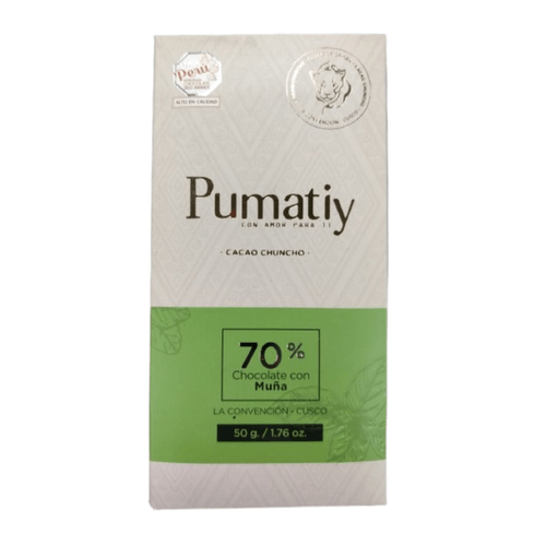 PUMATIY CHOCOLATE CON CACAO Y MUÑA